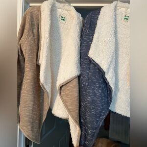 2 Brand New Sharpa Wrap Coat